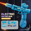 Electric Water Guns for Adults and Children - High-Power Automatic Water Blasters for Summer Fun, Pool and Beach Toys with Realistic Muzzle Flames