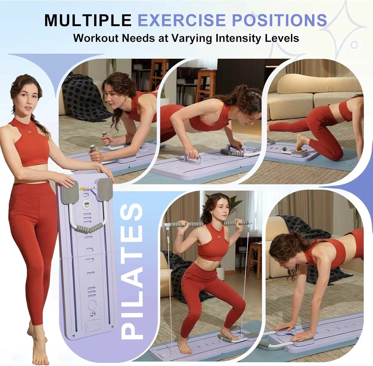 Multifunctional Fitness Board for Pilates, Abdominal Training, and Core Workouts
