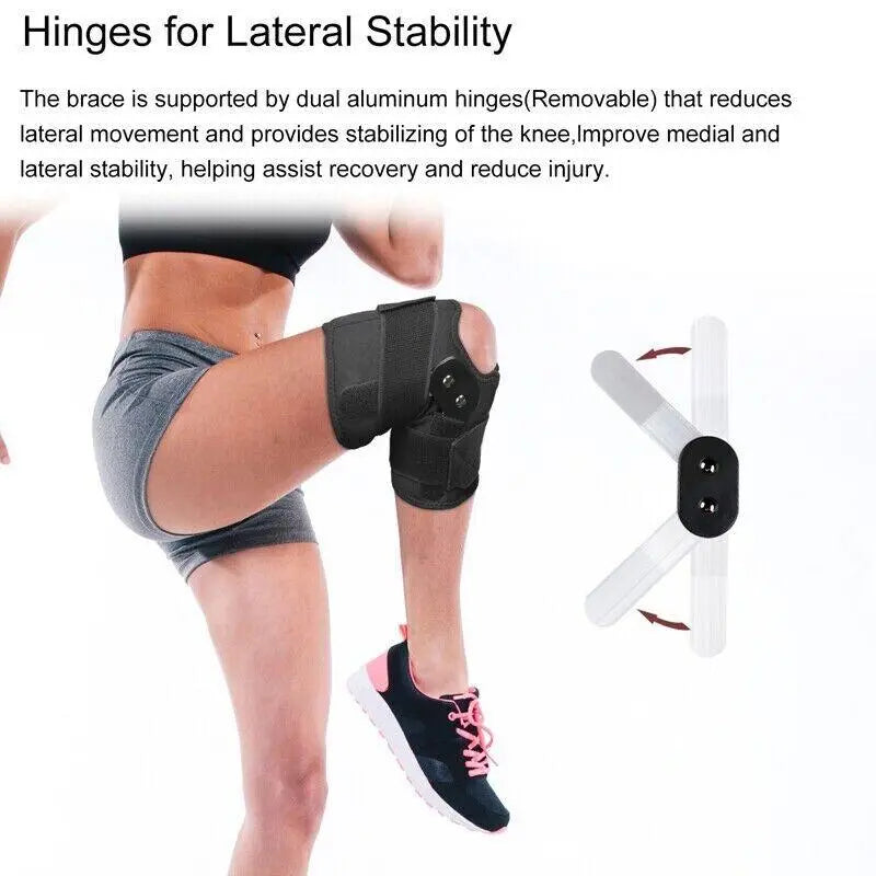Knee Brace for Protection and Support with Air Mesh Fabric, Adjustable Wrap with Side Stabilizers, Ultra-Soft Bandage for Sports, Running, and Outdoor Activities Knee Compression Sleeve