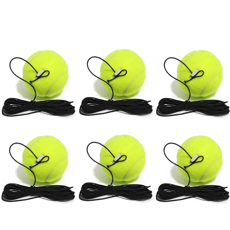 Professional Tennis Training Aid with Heavy-Duty Base and Elastic Rope for Self-Directed Rebound Practice
