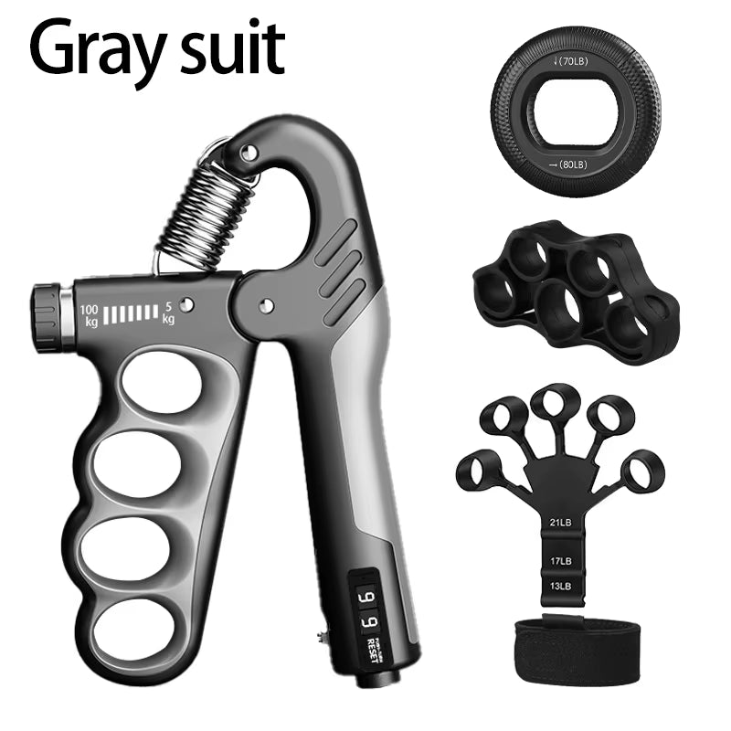 Adjustable Grip Strengthener for Muscle Recovery - 5-60/100/150Kg Hand Exercise Equipment