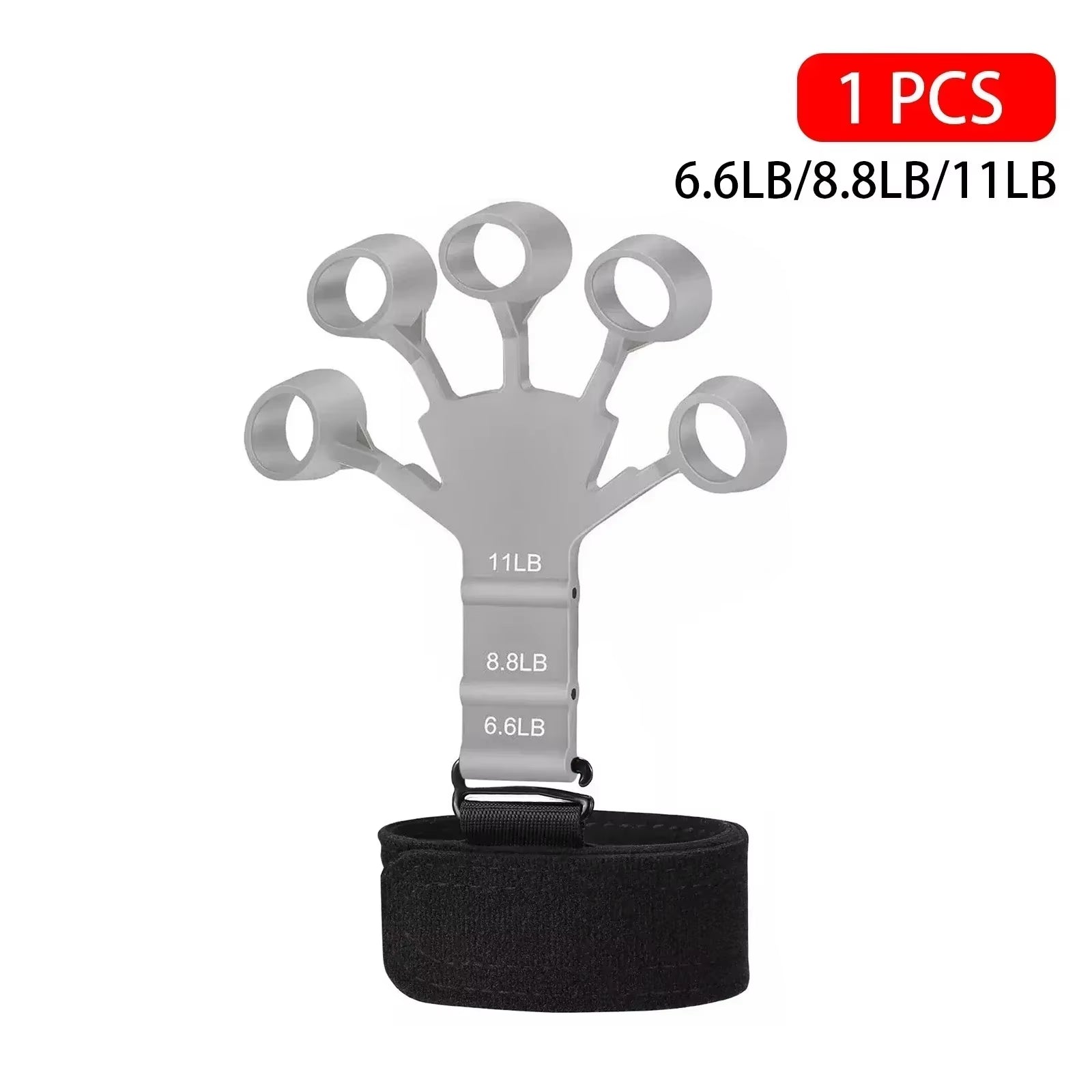 Hand Grip Strengthener - 6-Level Resistance Finger Trainer for Musicians and Athletes