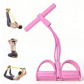 Portable Pedal Resistance Band System – Full Body Toning for Abs, Legs & Arms, Easy Home Gym & Pilates Workout Tool