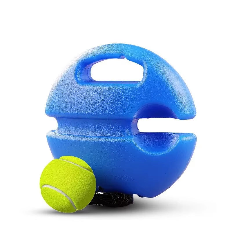 Professional Tennis Training Aid with Heavy-Duty Base and Elastic Rope for Self-Directed Rebound Practice