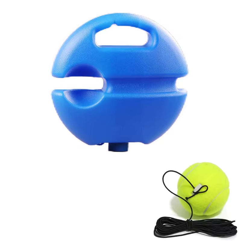 Professional Tennis Training Aid with Heavy-Duty Base and Elastic Rope for Self-Directed Rebound Practice