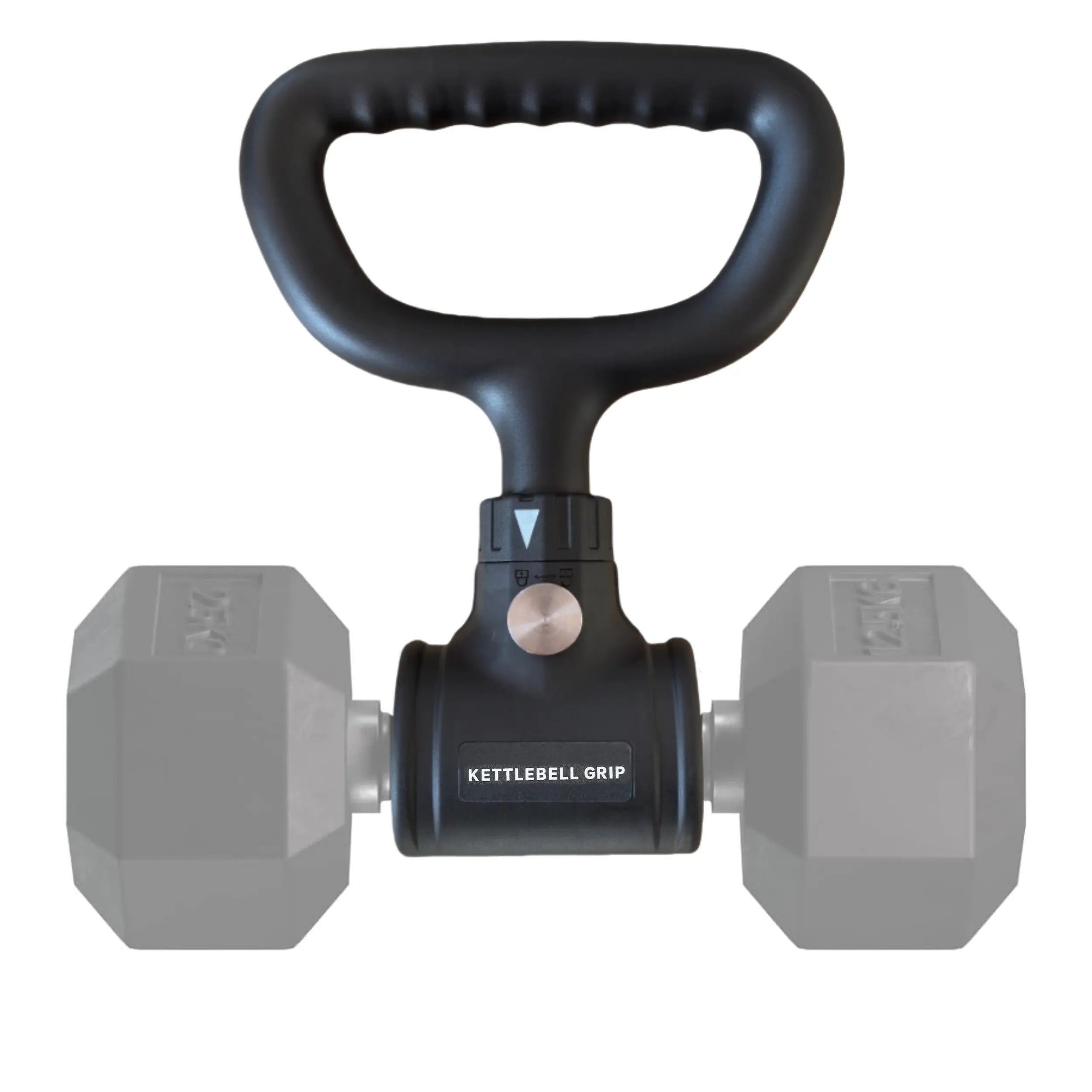 Kettlebell Conversion Handle with Ergonomic Non-Slip Grip for Dumbbells, Quick Installation and Double Locking Safety for Home Gym Use
