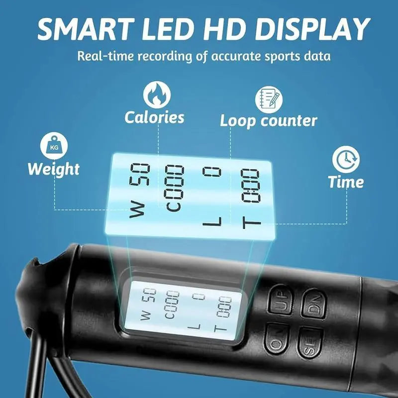 Smart Gravity Ball Jump Rope - Cordless Skipping Rope with Digital Counter and Adjustable Weight for Home and Gym Workouts, Ideal for Parent-Child Interaction, Perfect for Valentine's Day and Birthday Gifts