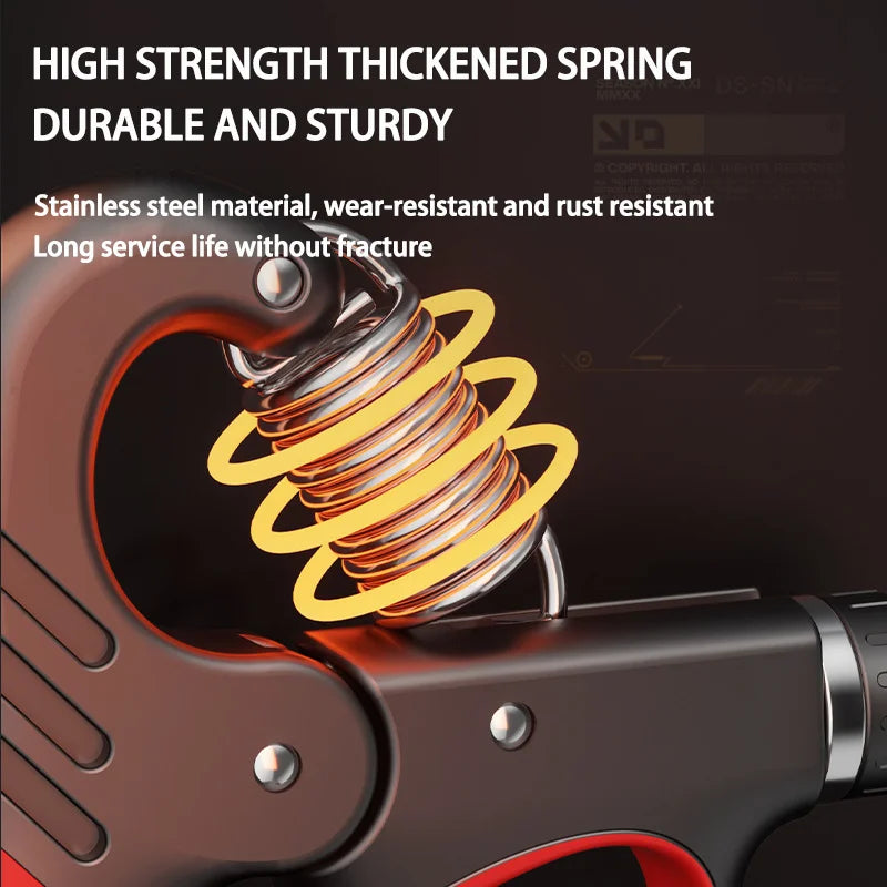 Adjustable Grip Strengthener for Muscle Recovery - 5-60/100/150Kg Hand Exercise Equipment