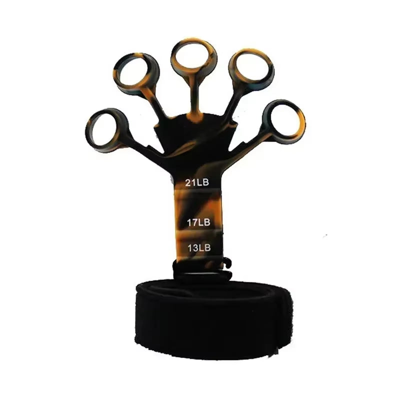 Hand Grip Strengthener - 6-Level Resistance Finger Trainer for Musicians and Athletes