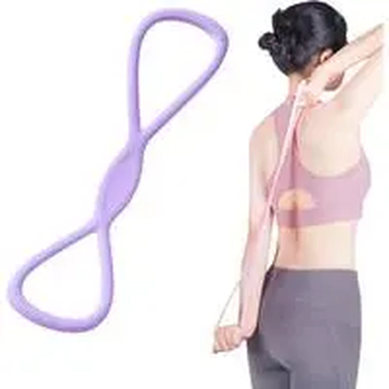 Figure 8 Resistance Silicone Tension Band with Handles for Comprehensive Full-Body Workouts at Home or Gym