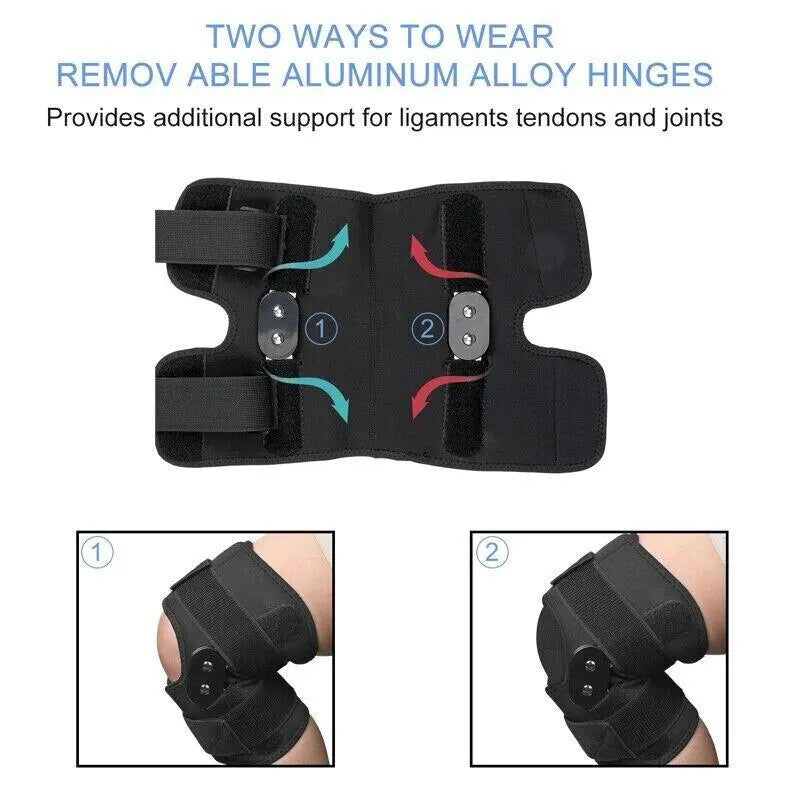 Knee Brace for Protection and Support with Air Mesh Fabric, Adjustable Wrap with Side Stabilizers, Ultra-Soft Bandage for Sports, Running, and Outdoor Activities Knee Compression Sleeve