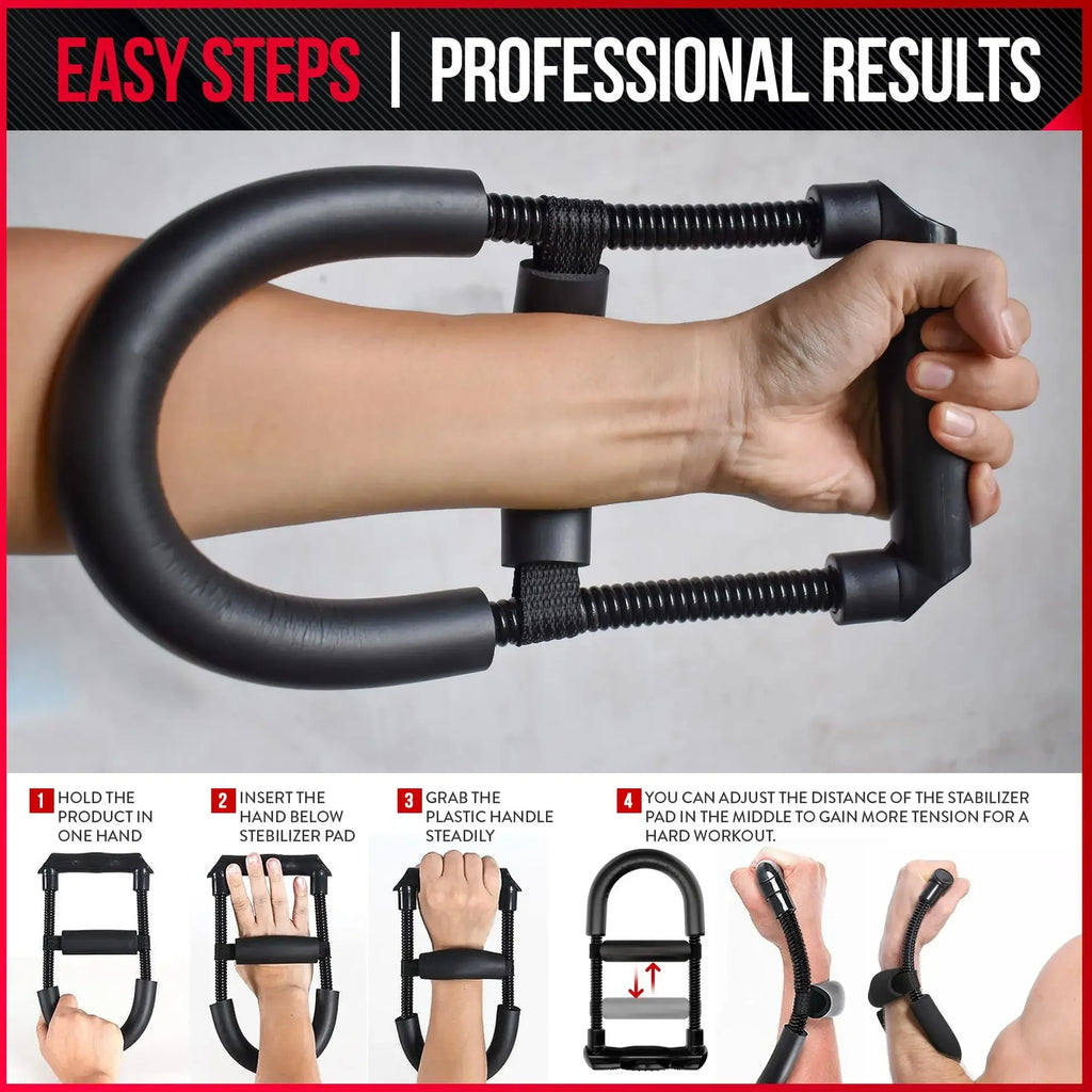 Professional Portable Wrist Strengthener for Forearm Muscle Training and Home Fitness
