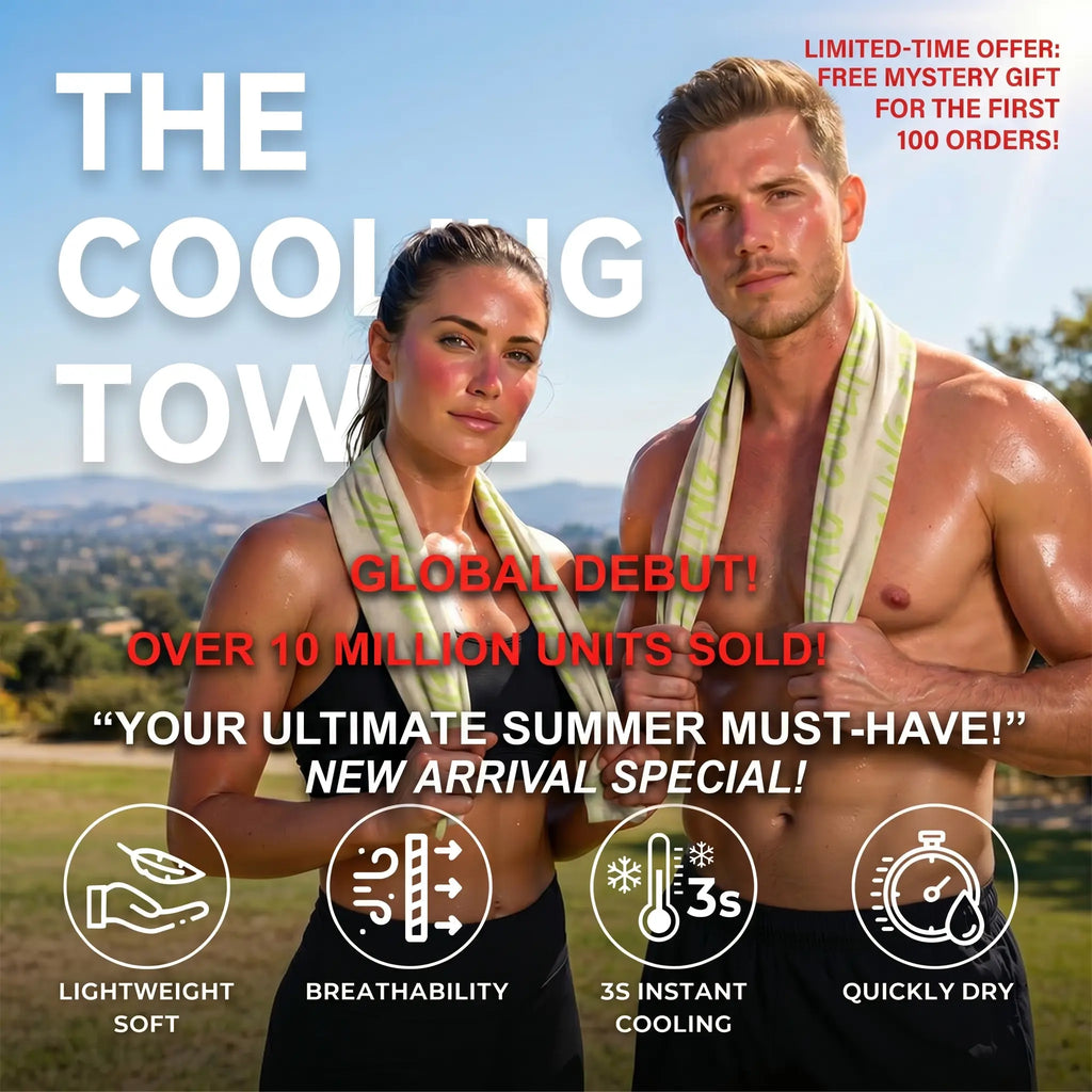 Portable Cooling Towel - Ready-to-Use Microfiber Towel for Yoga, Sports, Running, Workouts, Camping, and More (Available in Multiple Flavors)