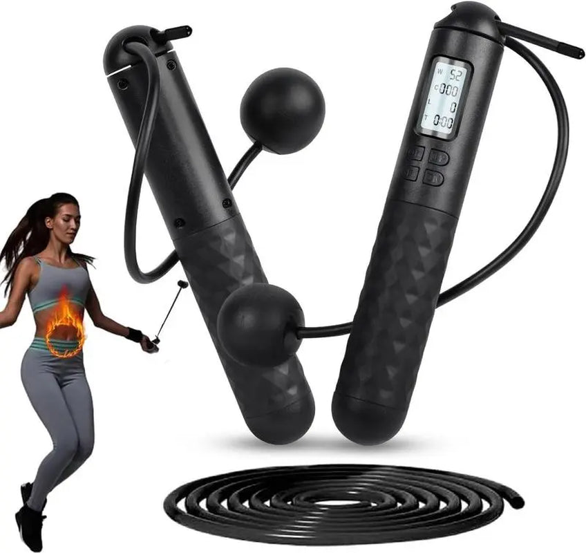 Smart Gravity Ball Jump Rope - Cordless Skipping Rope with Digital Counter and Adjustable Weight for Home and Gym Workouts, Ideal for Parent-Child Interaction, Perfect for Valentine's Day and Birthday Gifts