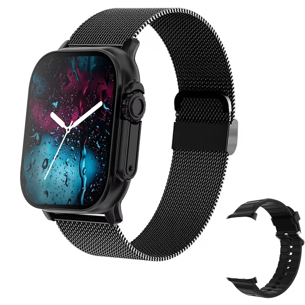 Bluetooth Smartwatch with Heart Rate Monitor and Message Alerts for Android and iOS - Suitable for Men and Women