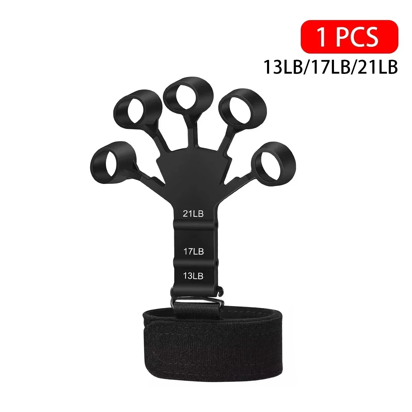 Hand Grip Strengthener - 6-Level Resistance Finger Trainer for Musicians and Athletes