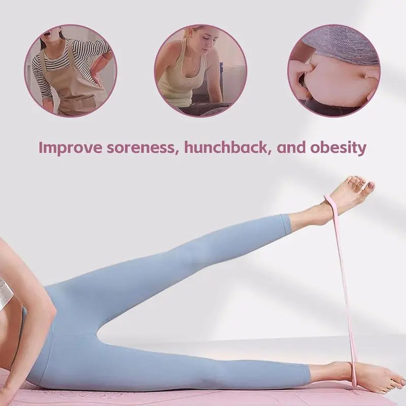 Figure 8 Resistance Silicone Tension Band with Handles for Comprehensive Full-Body Workouts at Home or Gym