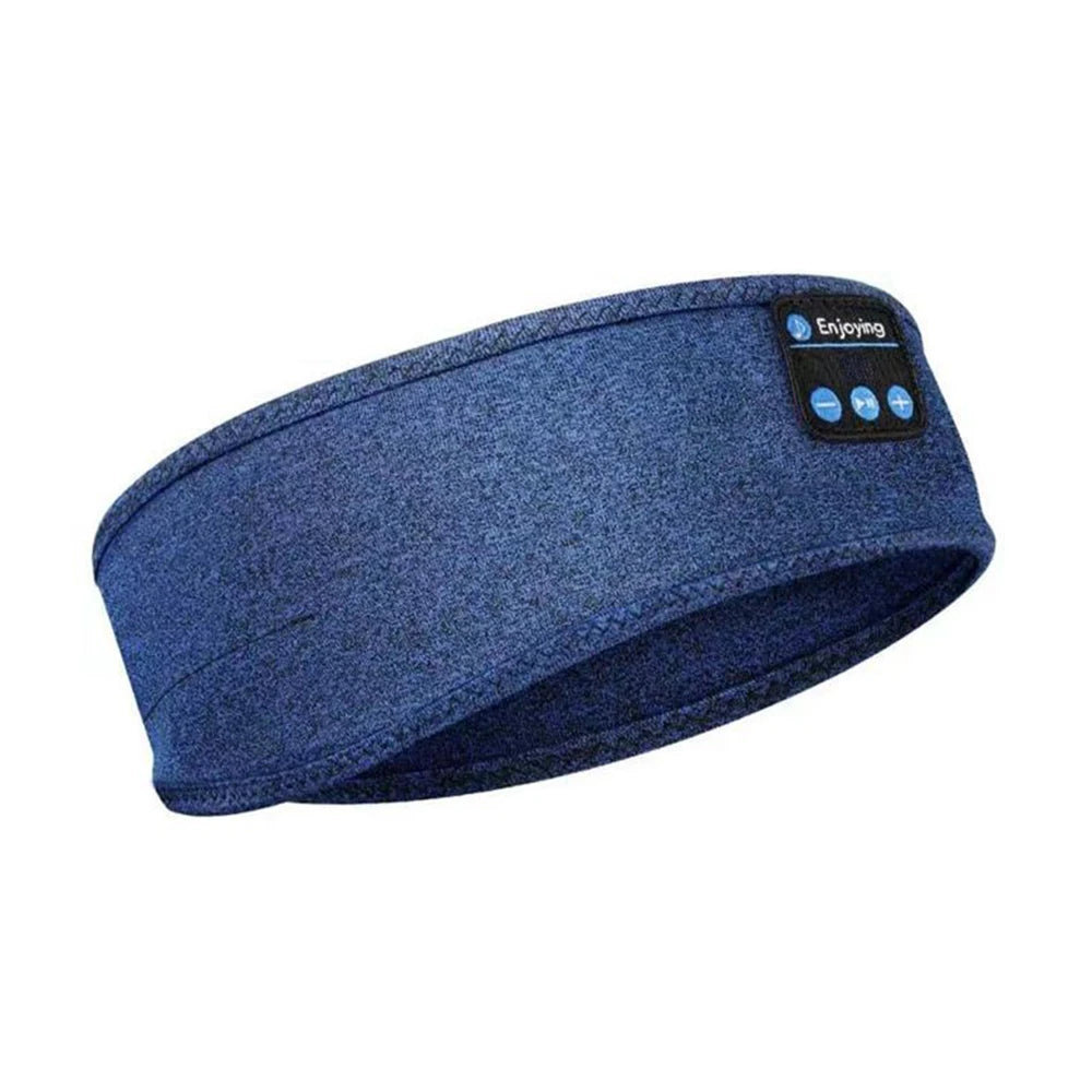 Bluetooth-Compatible Sports Headband Earphones with Music and Sleep Mask Functionality