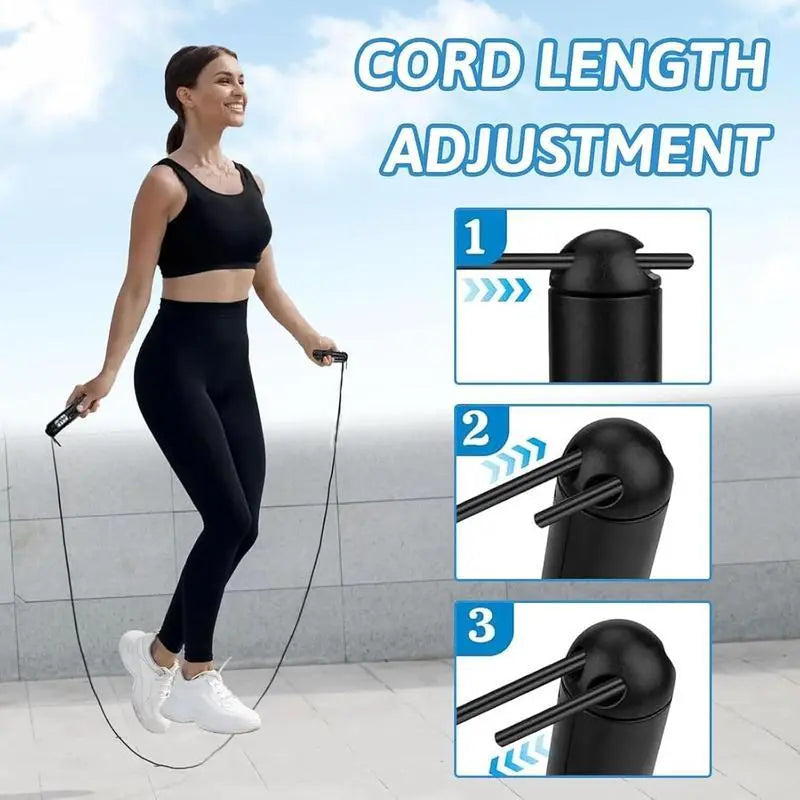 Smart Gravity Ball Jump Rope - Cordless Skipping Rope with Digital Counter and Adjustable Weight for Home and Gym Workouts, Ideal for Parent-Child Interaction, Perfect for Valentine's Day and Birthday Gifts