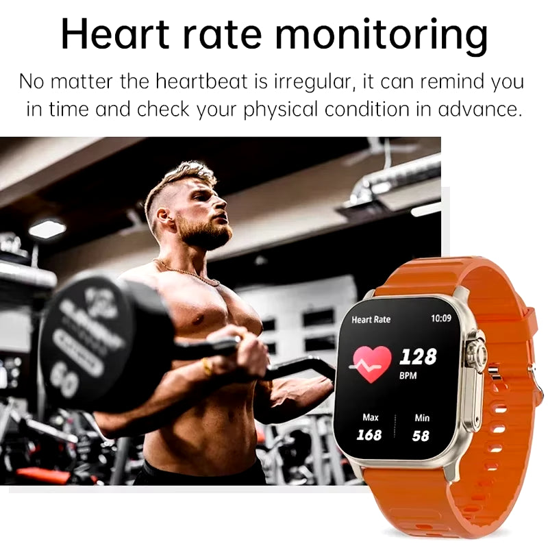 Bluetooth Smartwatch with Heart Rate Monitor and Message Alerts for Android and iOS - Suitable for Men and Women