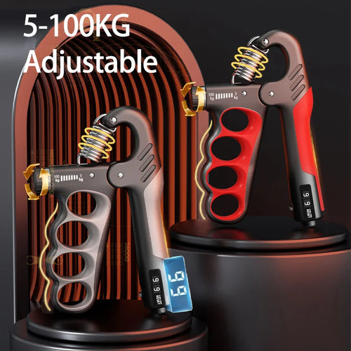 Adjustable Grip Strengthener for Muscle Recovery - 5-60/100/150Kg Hand Exercise Equipment
