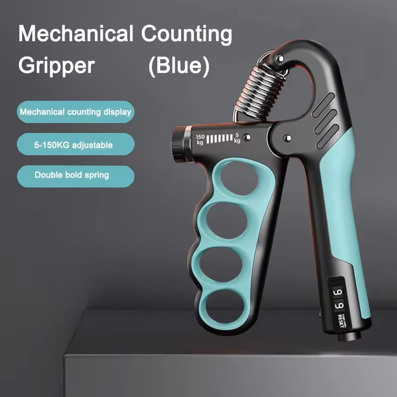 Adjustable Grip Strengthener for Muscle Recovery - 5-60/100/150Kg Hand Exercise Equipment