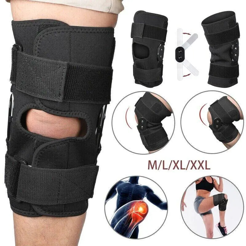 Knee Brace for Protection and Support with Air Mesh Fabric, Adjustable Wrap with Side Stabilizers, Ultra-Soft Bandage for Sports, Running, and Outdoor Activities Knee Compression Sleeve