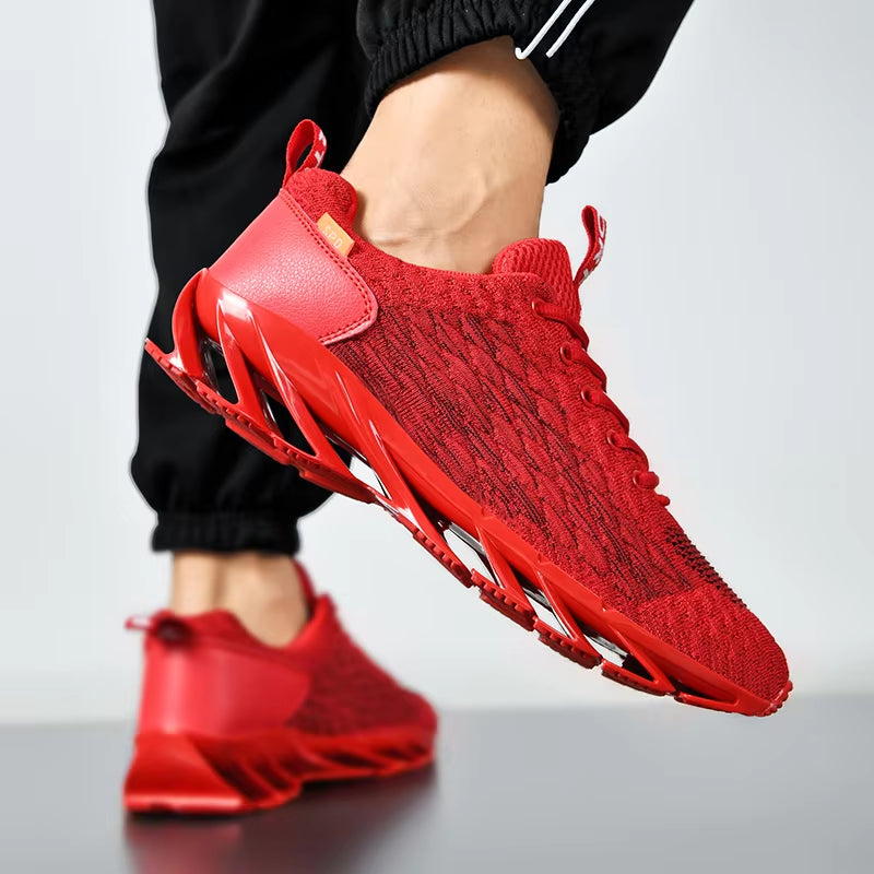 Men's and Women's Breathable Non-Slip Sports Sneakers for Spring and Autumn Running