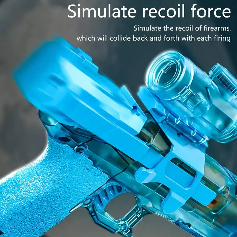 Electric Water Guns for Adults and Children - High-Power Automatic Water Blasters for Summer Fun, Pool and Beach Toys with Realistic Muzzle Flames