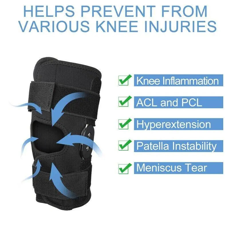 Knee Brace for Protection and Support with Air Mesh Fabric, Adjustable Wrap with Side Stabilizers, Ultra-Soft Bandage for Sports, Running, and Outdoor Activities Knee Compression Sleeve