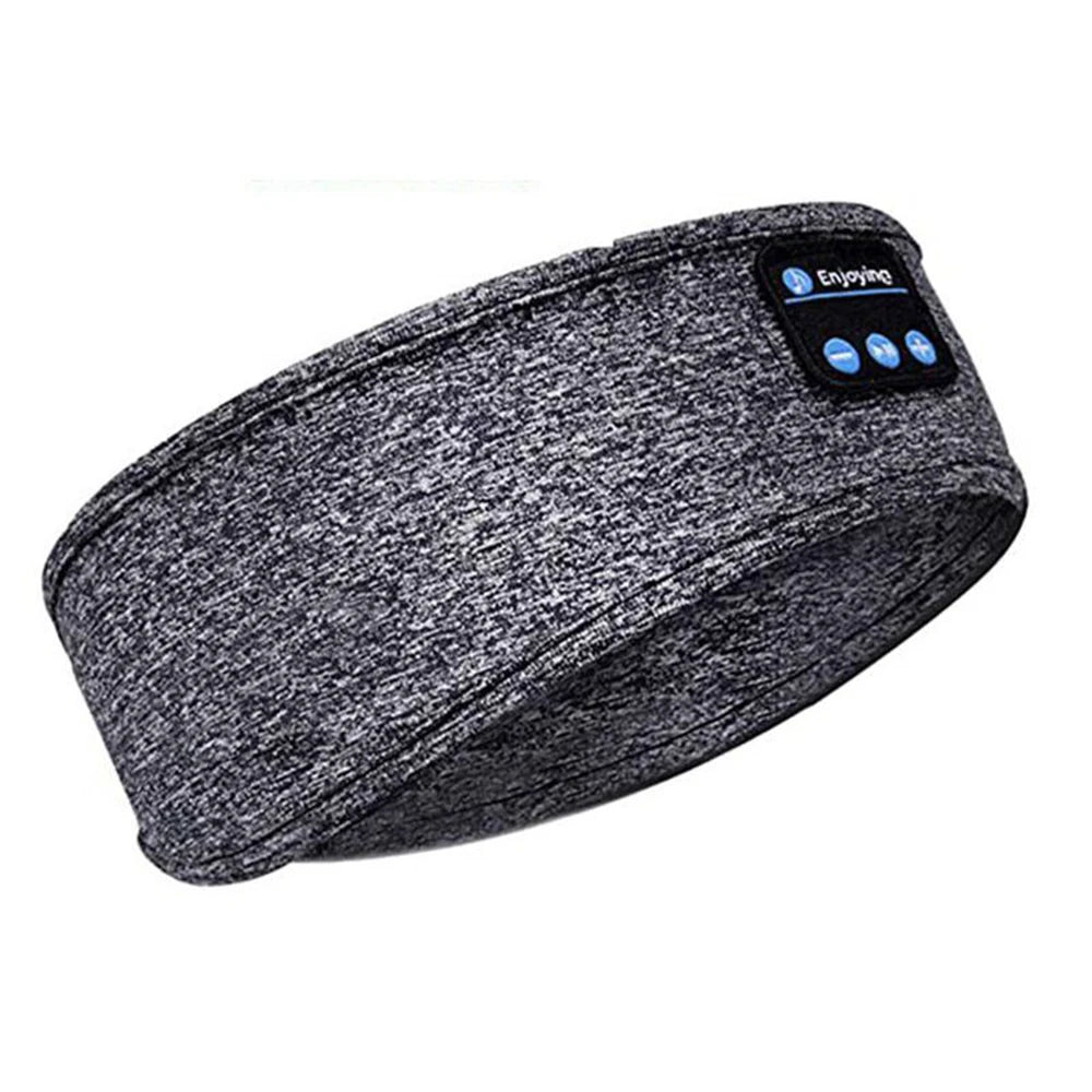 Bluetooth-Compatible Sports Headband Earphones with Music and Sleep Mask Functionality