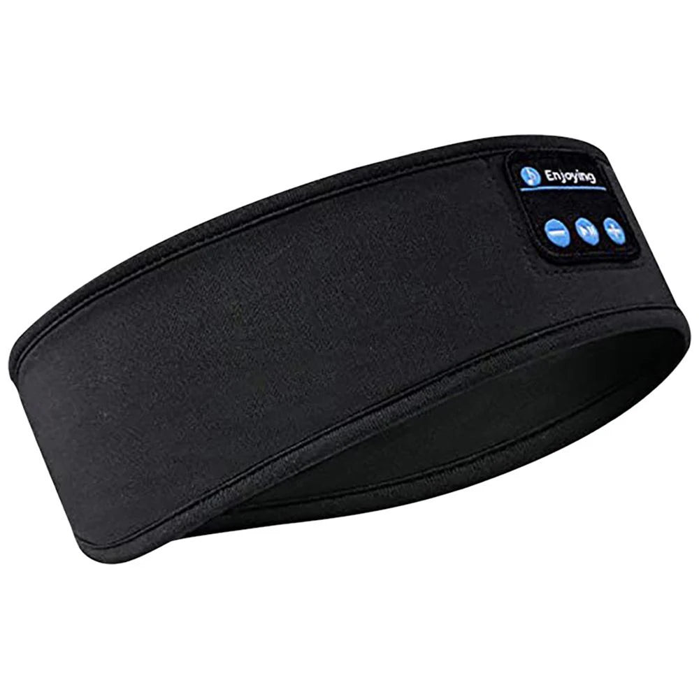 Bluetooth-Compatible Sports Headband Earphones with Music and Sleep Mask Functionality