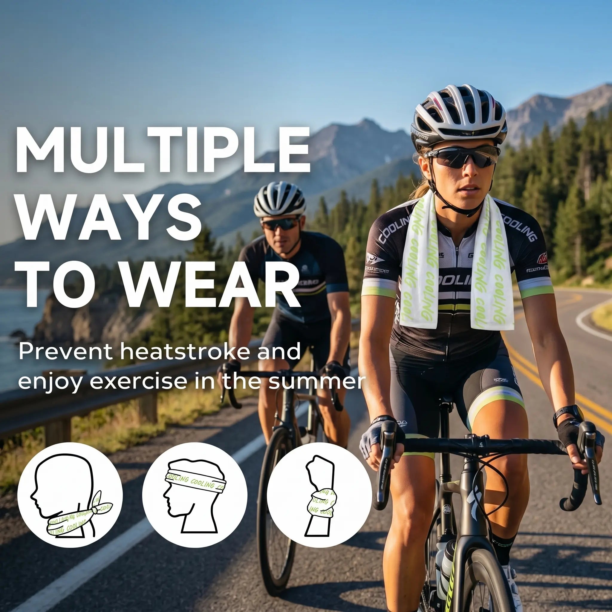 Portable Cooling Towel - Ready-to-Use Microfiber Towel for Yoga, Sports, Running, Workouts, Camping, and More (Available in Multiple Flavors)